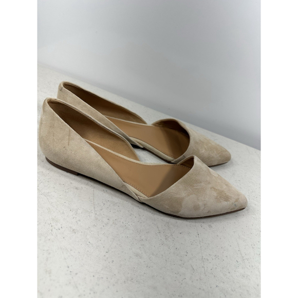 J CREW Sueded Zoe d'Orsay Flats in Saddle Size 7,5 - Picture 2 of 7